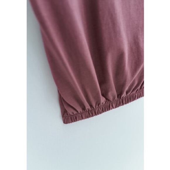 Zara Elastic Waist Top Mauve - Picture 6 of 7